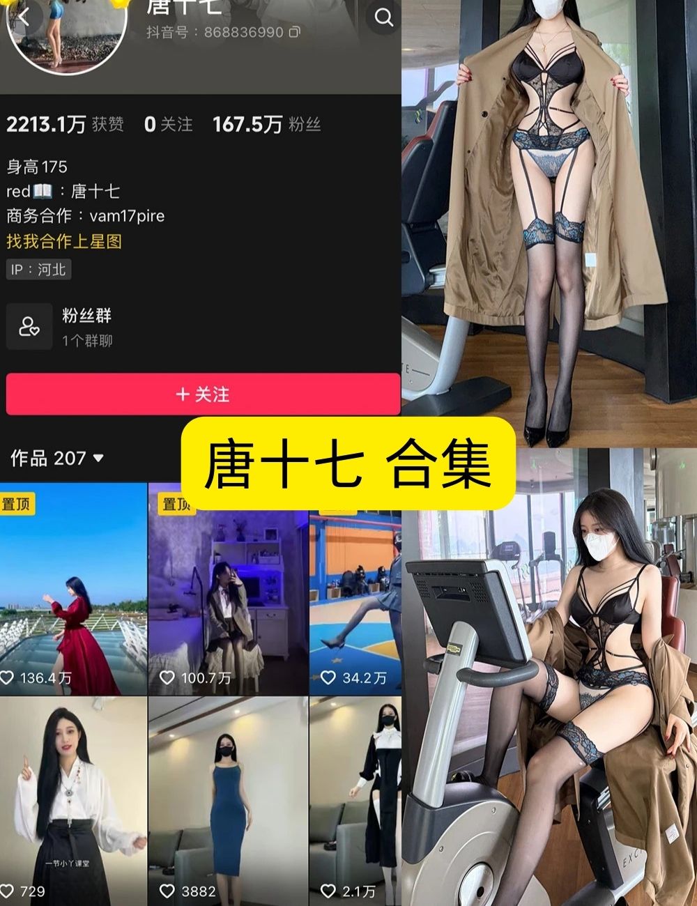 唐十七合集最新资源免费超全收录【1224套图片+202视频超全合集】