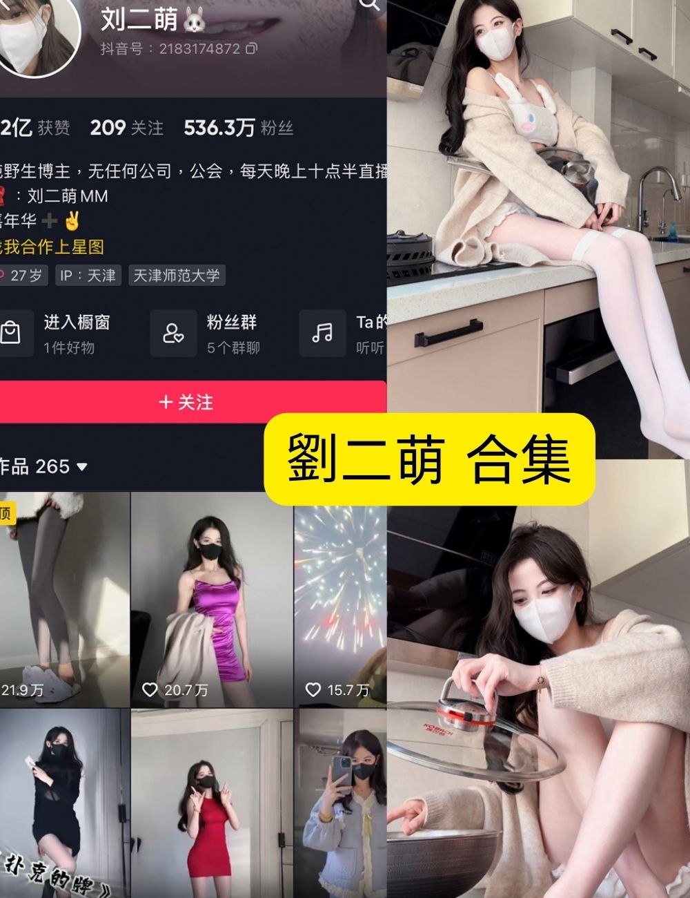 劉二萌合集最新资源免费下载【14套图片+471视频合集】